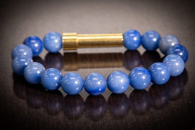 Blue Apatite Healing Bracelet for Hair Fur or Ash